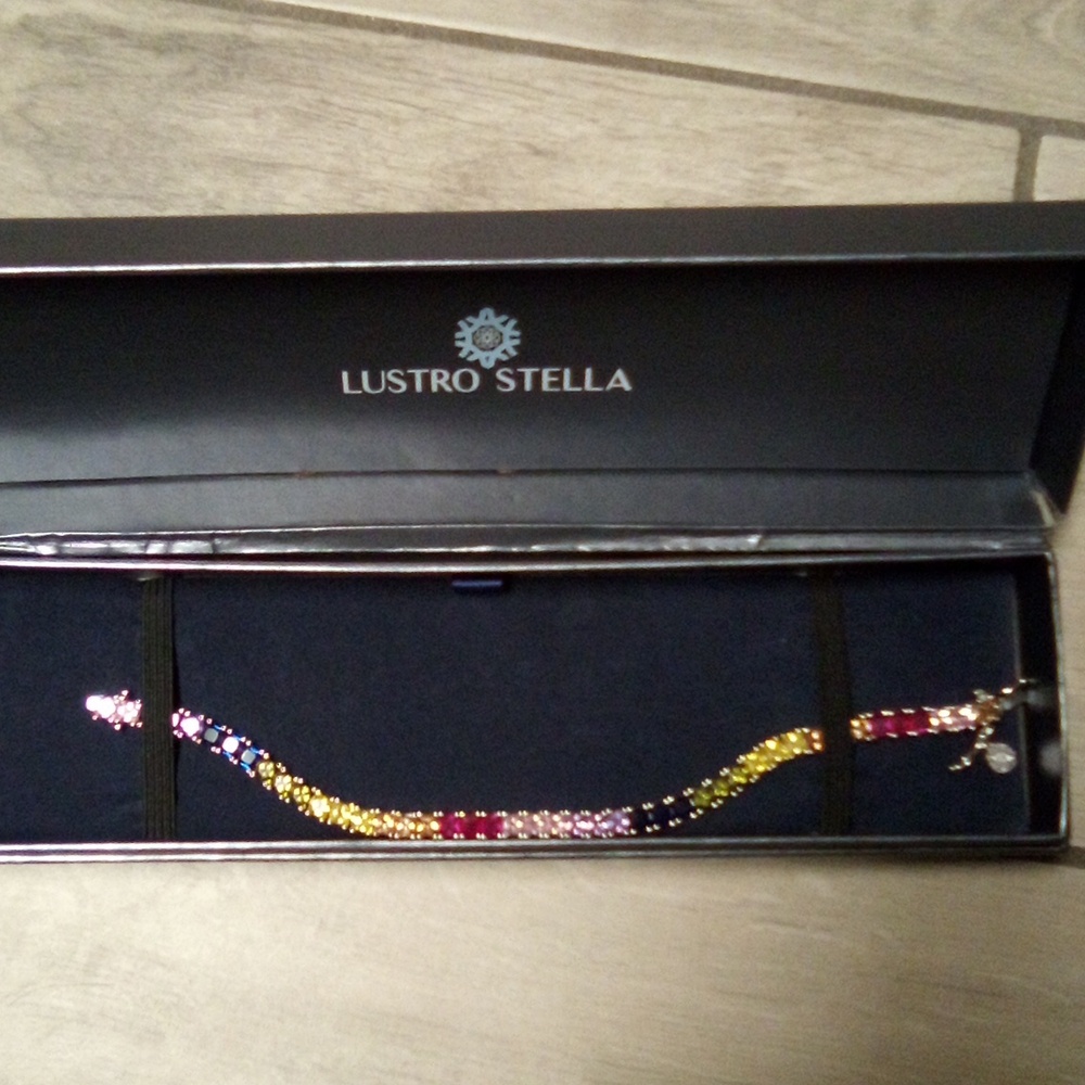 Multicolored tennis bracelet